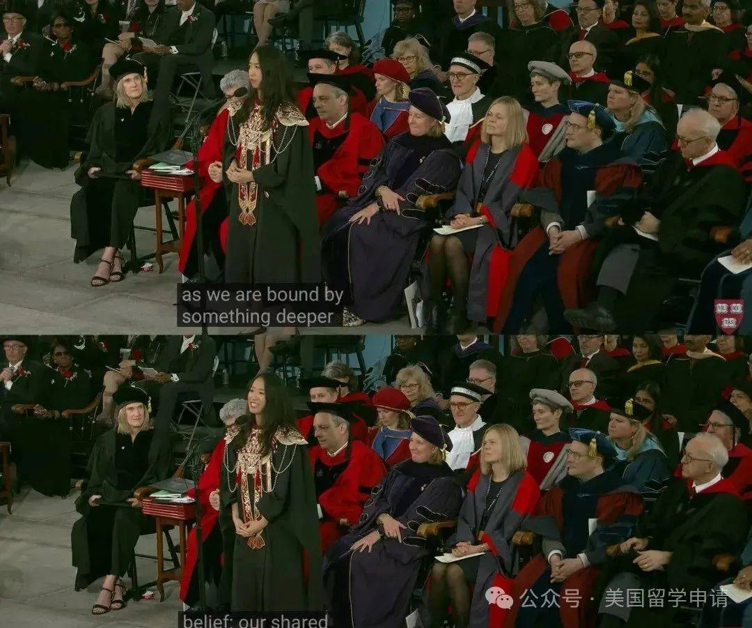 演讲的中国女生蒋雨融来自青岛英高毕业本科就读于杜克九游会真人游戏第一品牌震撼全场！史上首位在哈佛毕业(图7)